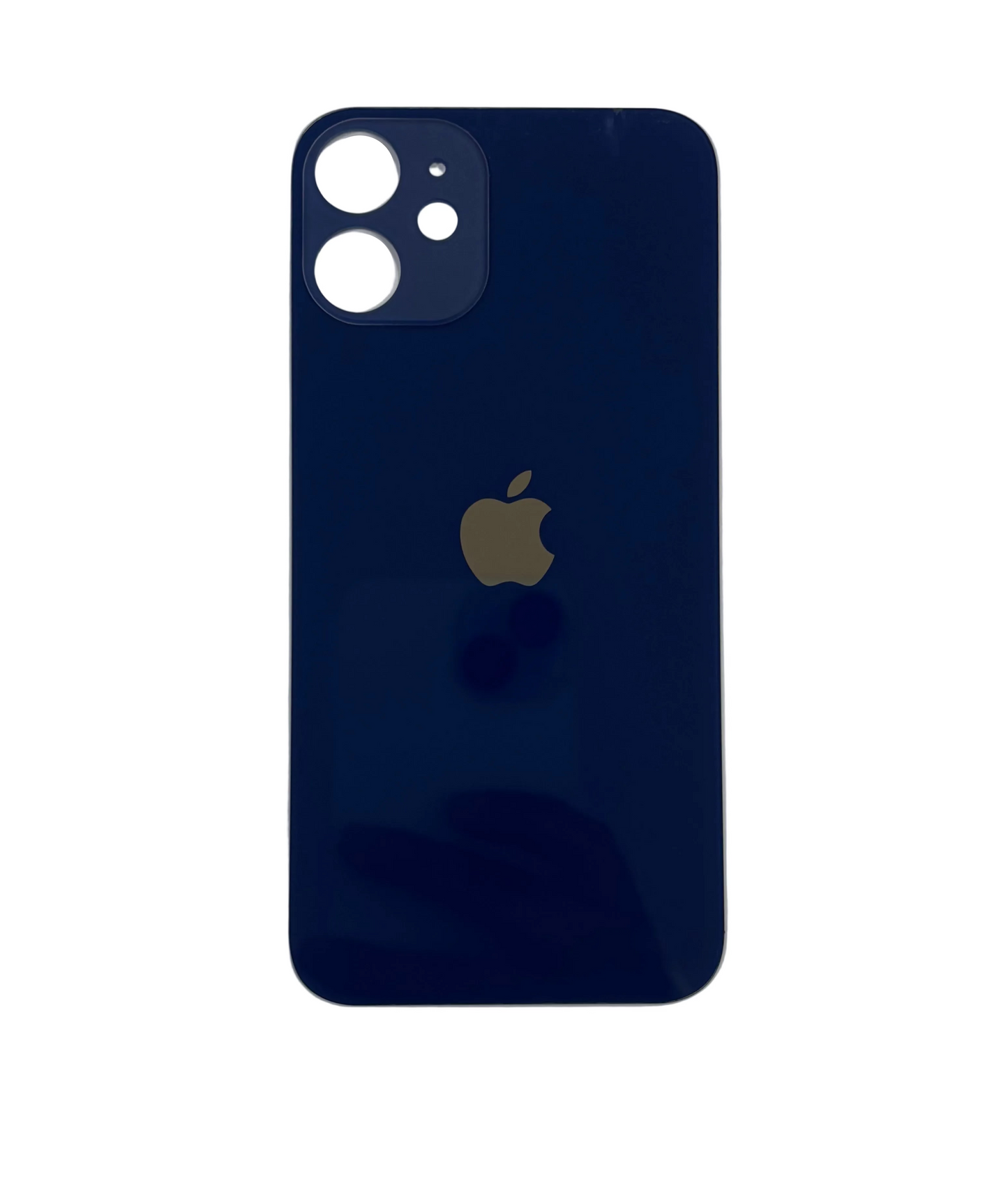 Tapa Trasera de Cristal Aro Grande para iPhone 12 Mini Azul