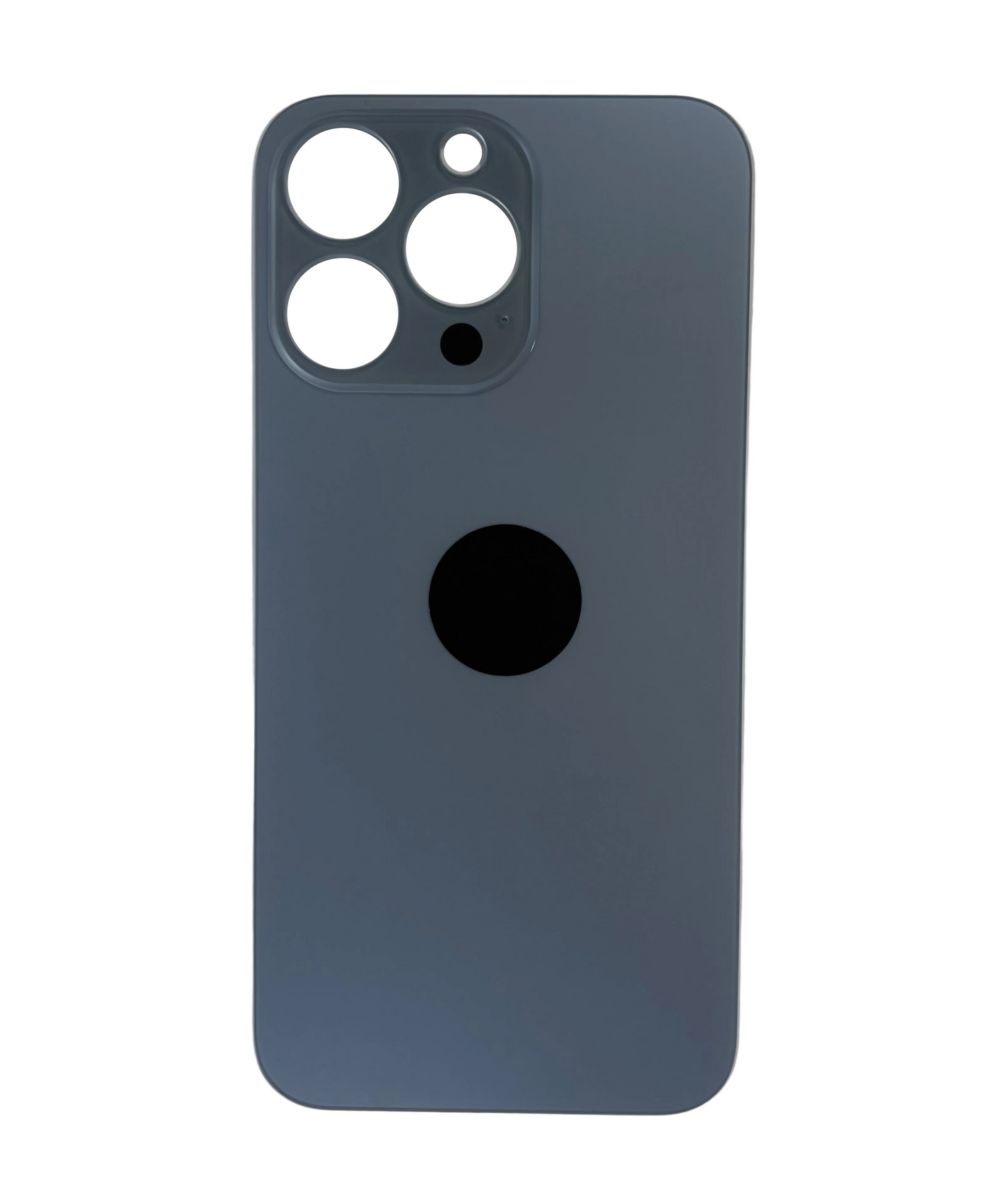 Tapa Trasera de Cristal Aro Grande para iPhone 13 Pro Azul
