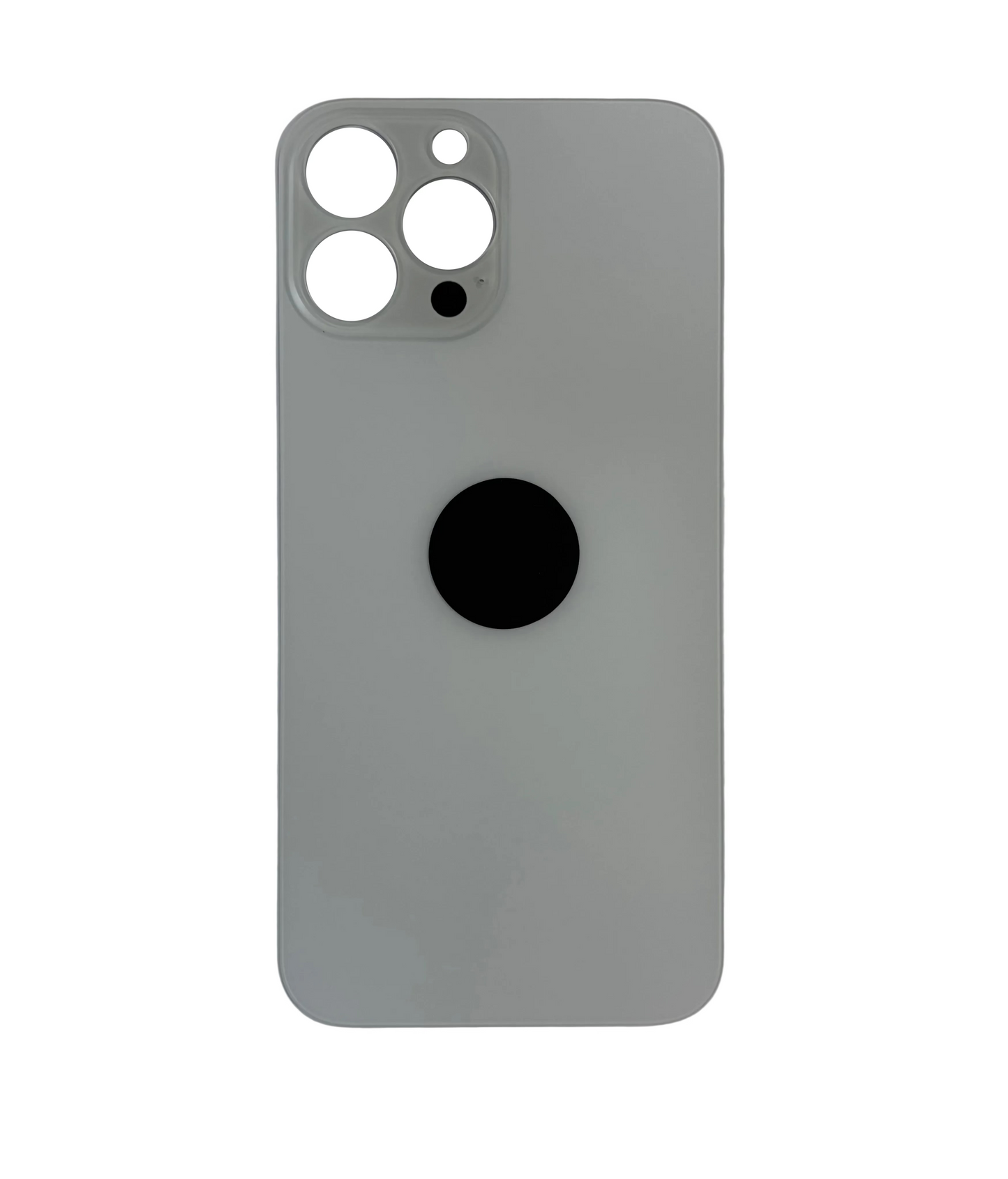 Tapa Trasera de Cristal Aro Grande para iPhone 13 Pro Max Blanco