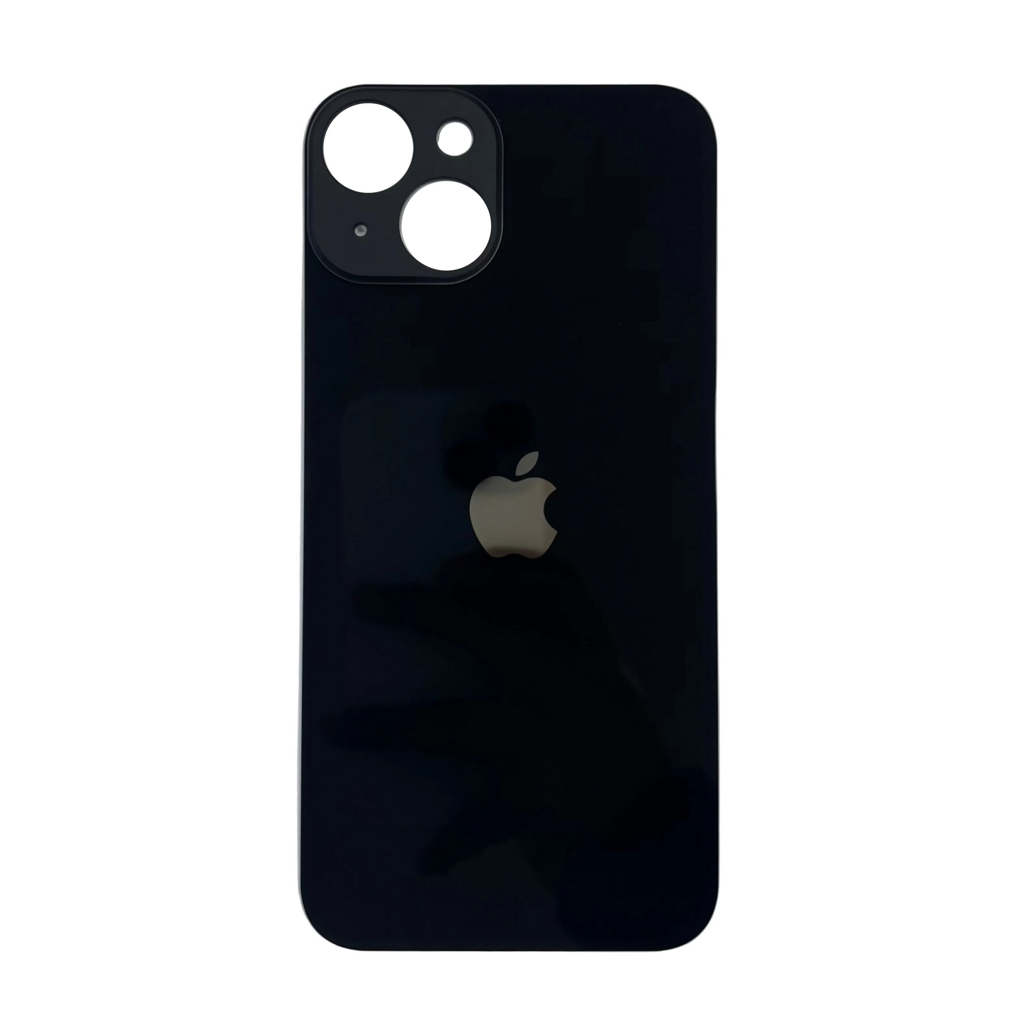 Tapa Trasera de Cristal Aro Grande para iPhone 14 Negro