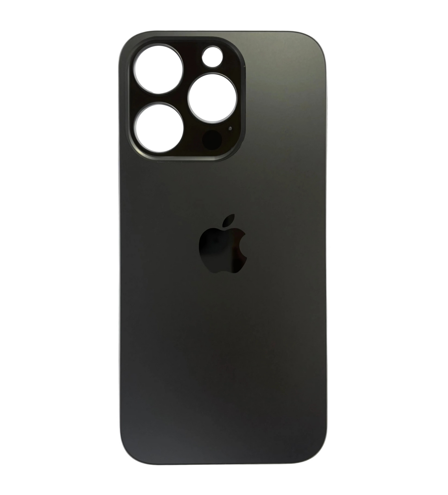 Tapa Trasera de Cristal Aro Grande para iPhone 14 Pro Negro