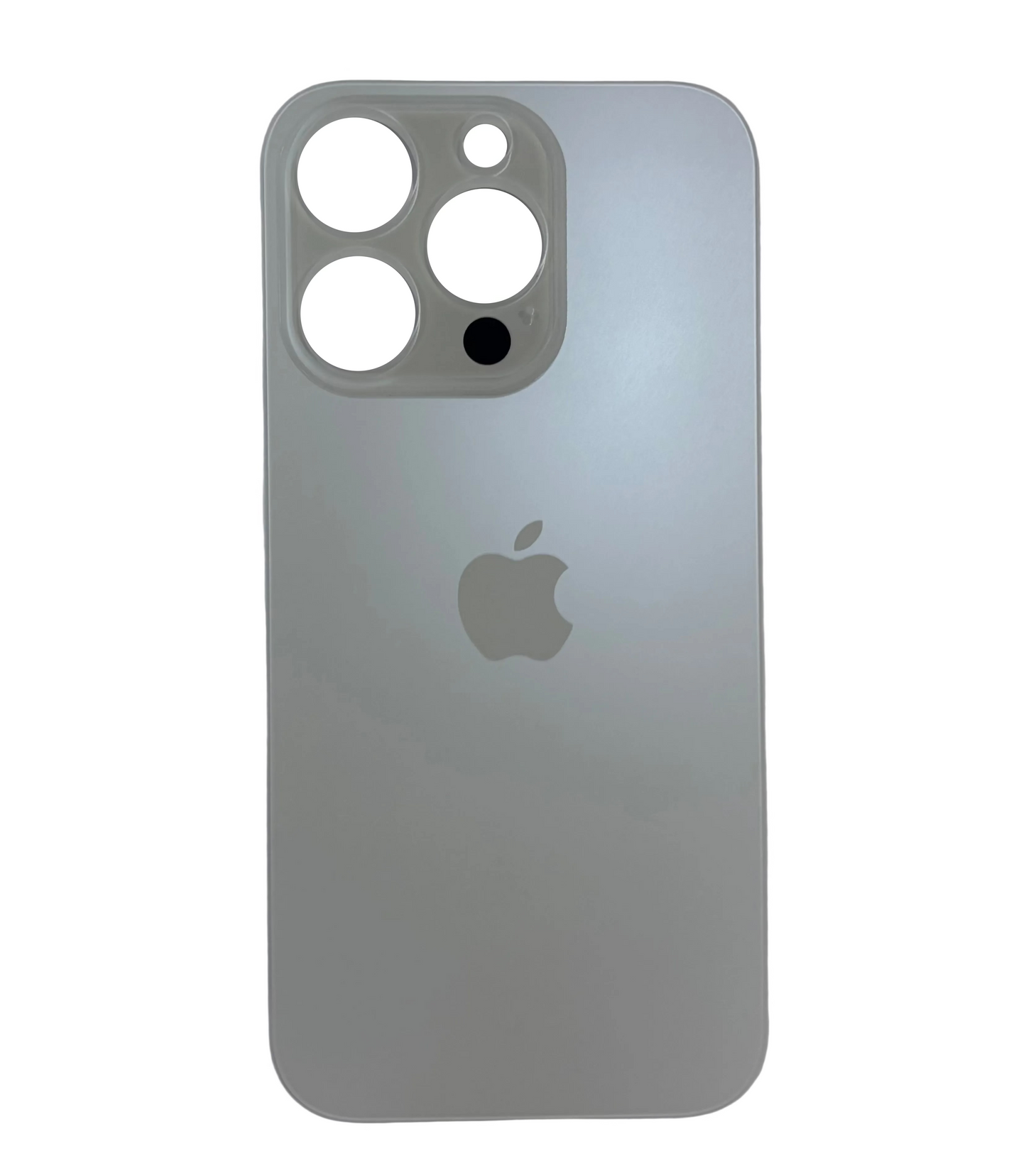 Tapa Trasera de Cristal Aro Grande para iPhone 14 Pro Blanco