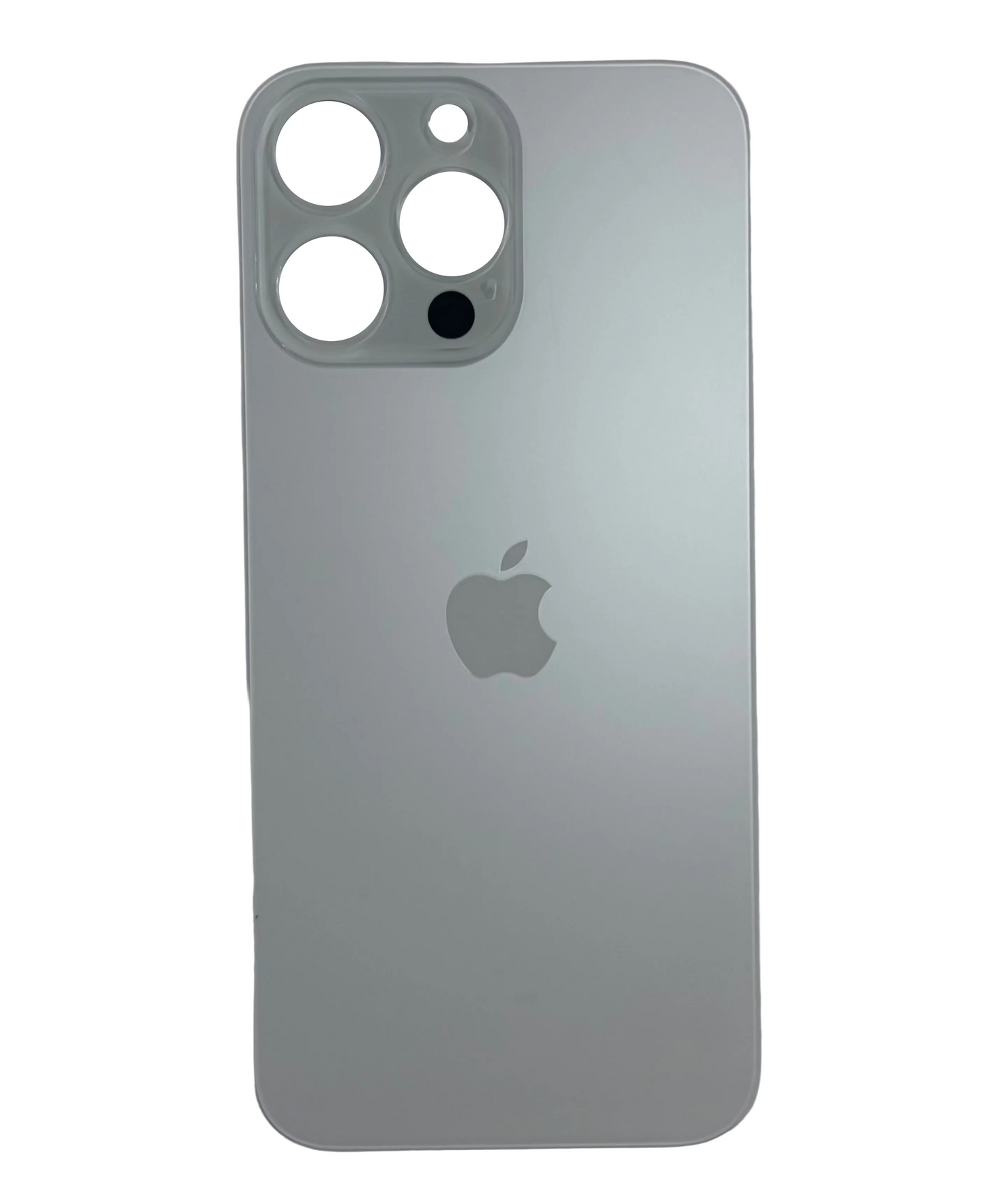 Tapa Trasera de Cristal Aro Grande para iPhone 14 Pro Max Blanco