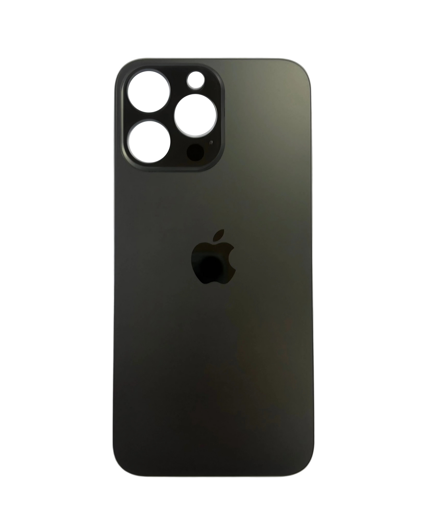 Tapa Trasera de Cristal Aro Grande para iPhone 14 Pro Max Negro