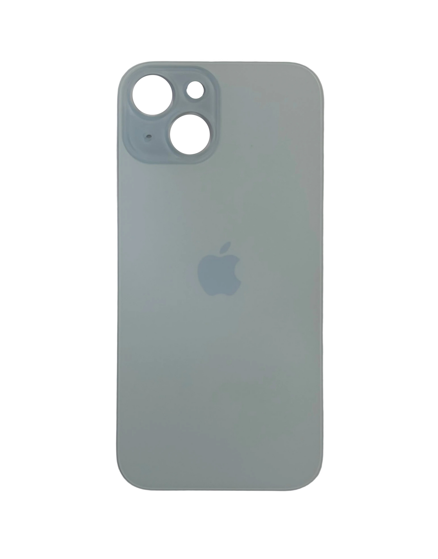Tapa Trasera de Cristal Aro Grande para iPhone 15 Azul