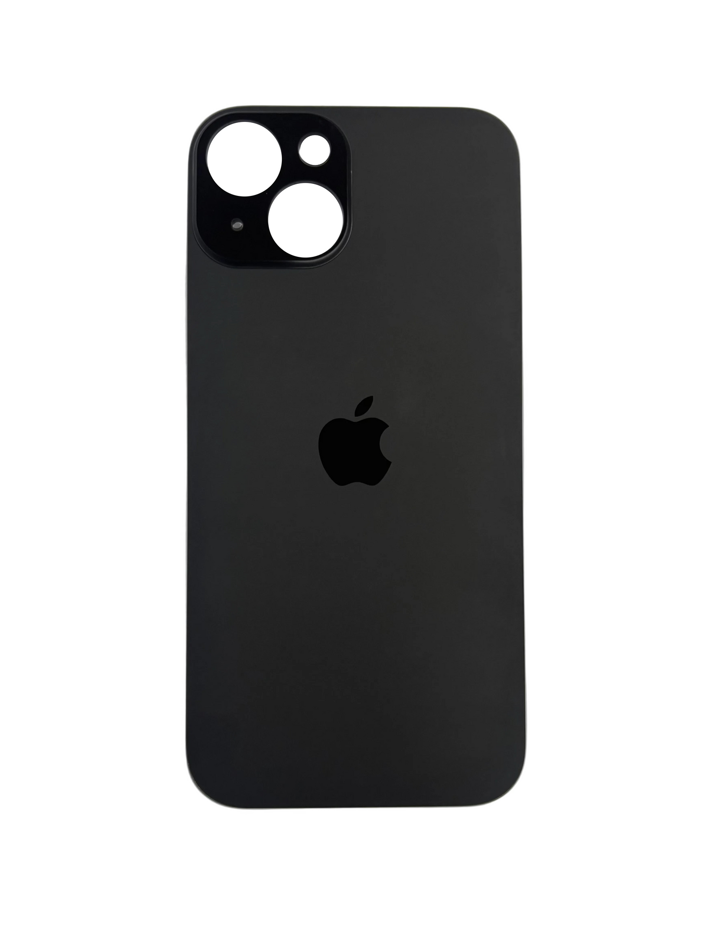 Tapa Trasera de Cristal Aro Grande para iPhone 15 Negro