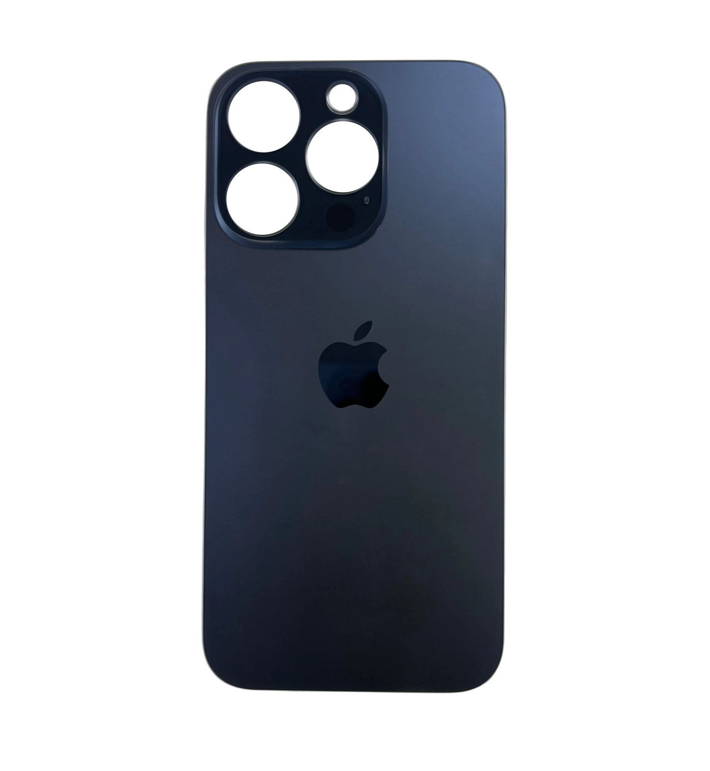 Tapa Trasera de Cristal Aro Grande para iPhone 15 Pro Azul