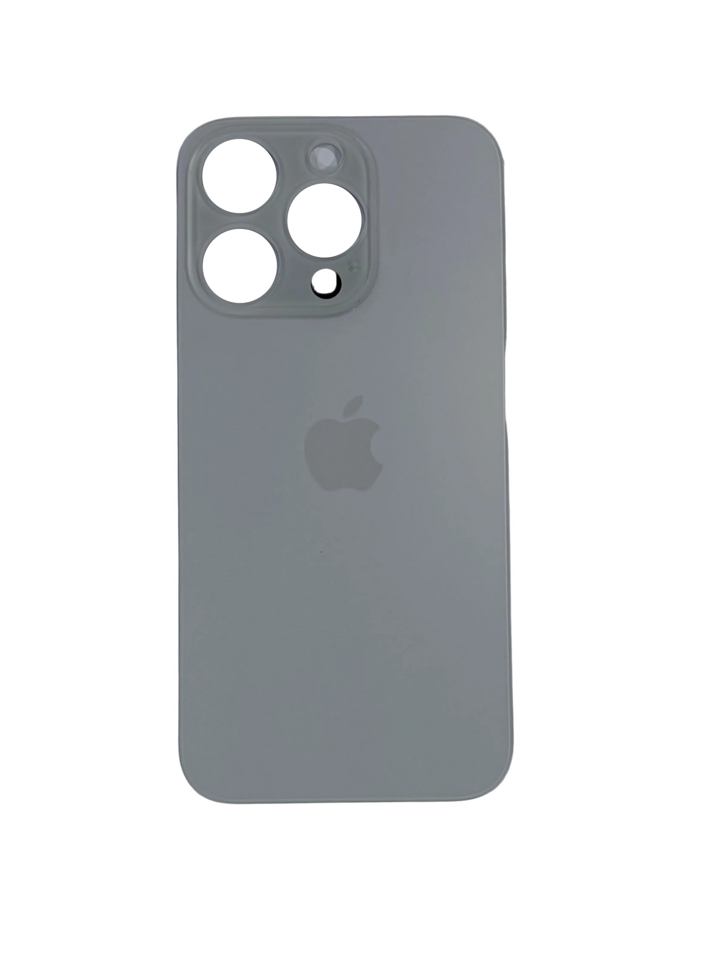Tapa Trasera de Cristal Aro Grande para iPhone 15 Pro Blanco
