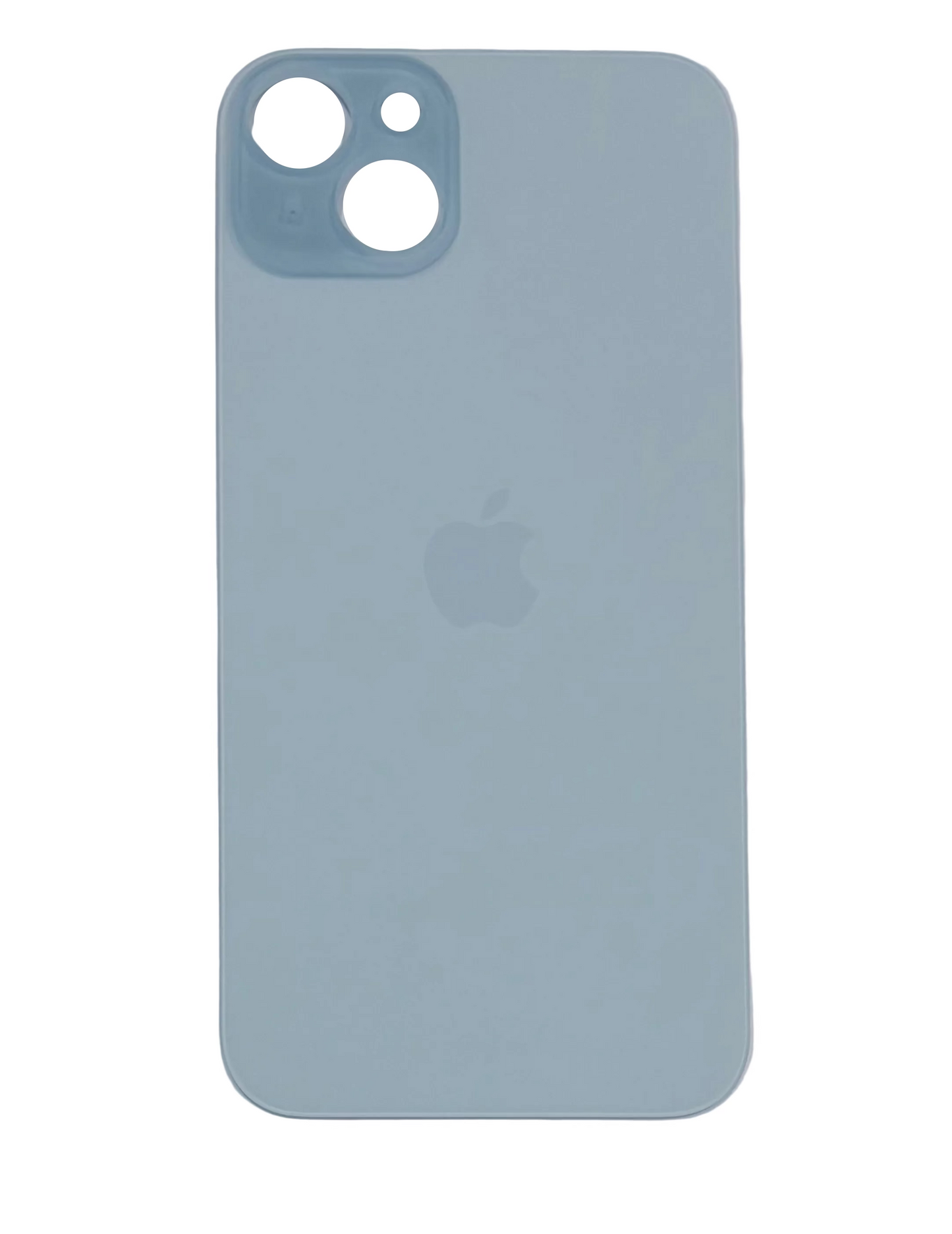 Tapa Trasera de Cristal Aro Grande para iPhone 15 Plus Azul
