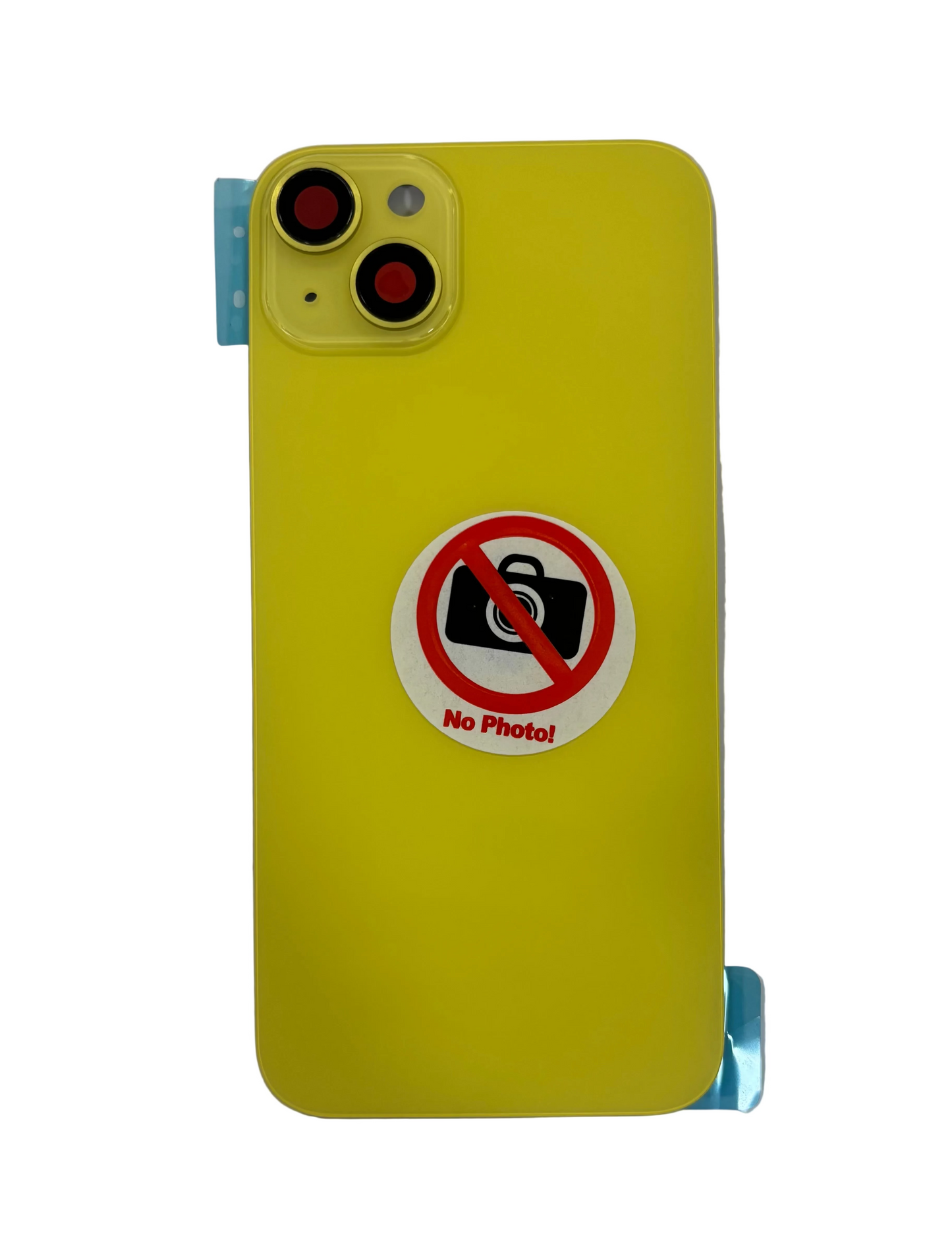 Tapa Trasera Con Lentes E Imanes Iphone 14 Plus Amarillo