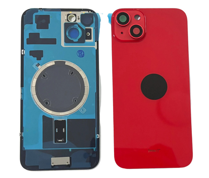 Tapa Trasera Con Lentes E Imanes Iphone 15 Plus Rojo
