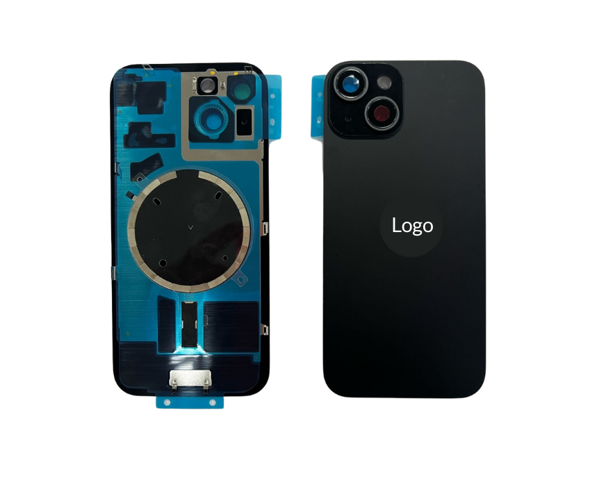 Tapa Trasera Con Lentes E Imanes Iphone 15 Negro
