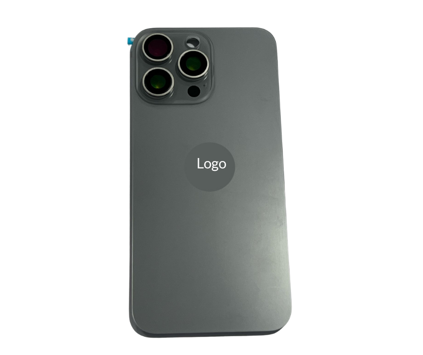 Tapa Trasera Con Lentes E Imanes Iphone 15 Pro Max Gris