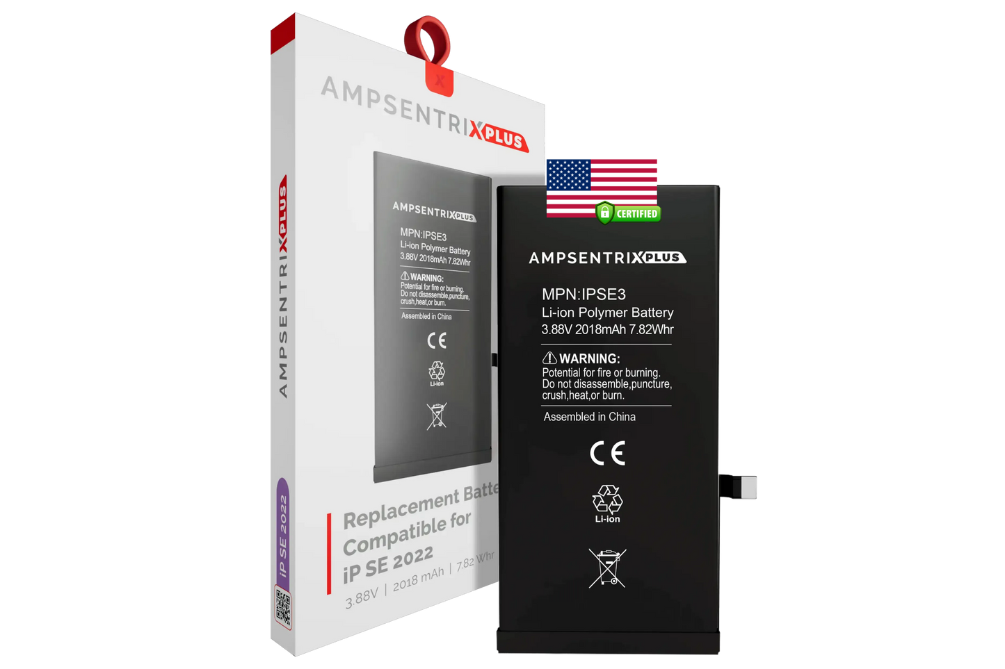Batería Ampsentrix Plus para iPhone SE (2022)