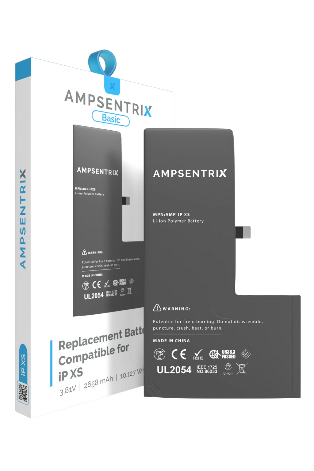 Batería Ampsentrix Basic para iPhone XS