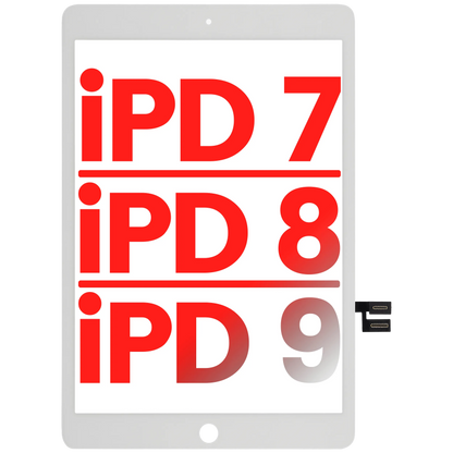 Táctil (Digitalizador) para iPad 7 / 8 / 9 (2019-2021) — Blanco