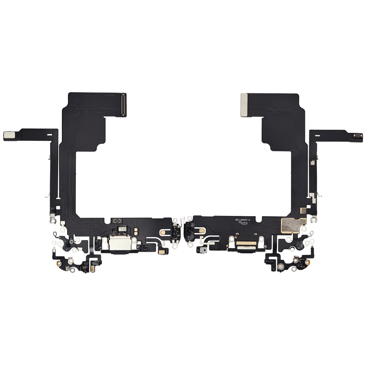 Flex de Puerto de Carga para iPhone 15 Pro — Plus (Titanio Negro)