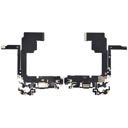 Flex de Puerto de Carga para iPhone 15 Pro — Plus (Titanio Negro)