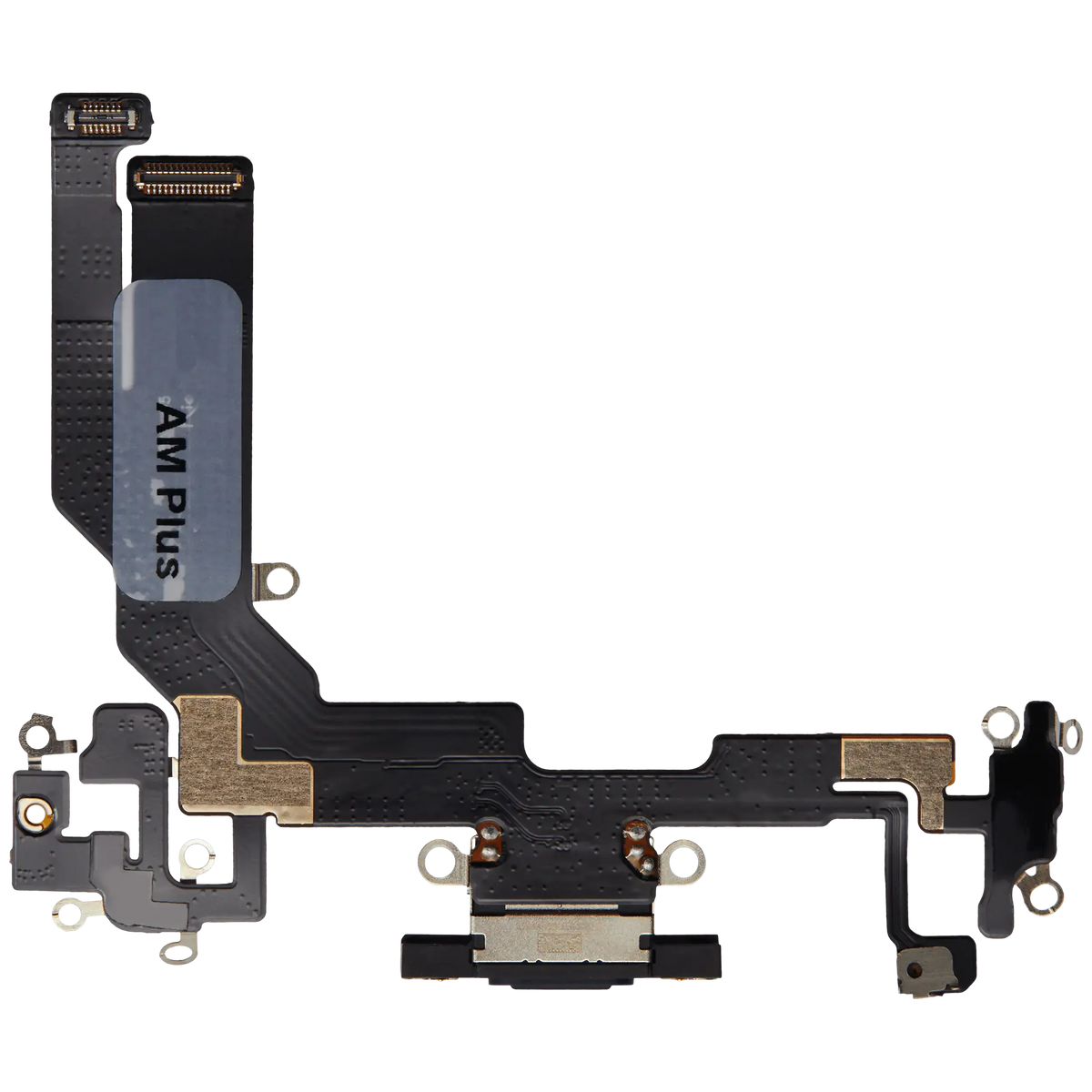 Flex de Puerto de Carga para iPhone 16e / 17e — Plus (Negro)