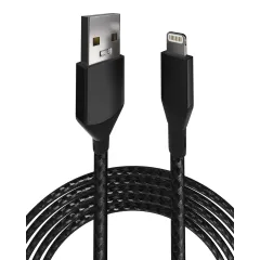 Cable AmpSentrix Infinity USB-A a Lightning (1m / 3ft) — Negro