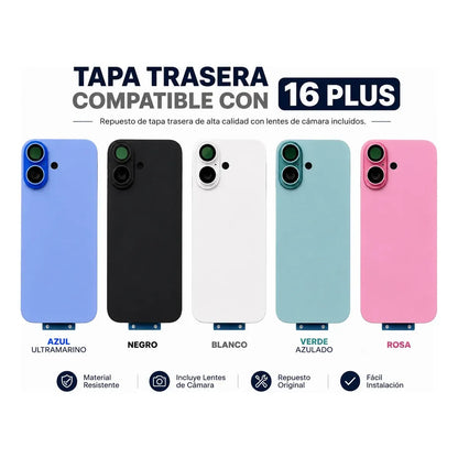 Tapa Trasera con Logo Completa MagSafe iPhone 16 Plus