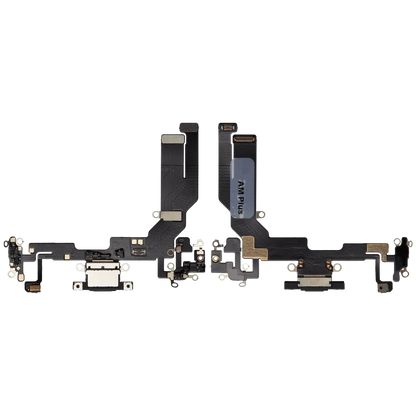 Flex de Puerto de Carga para iPhone 16e / 17e — Plus (Negro)