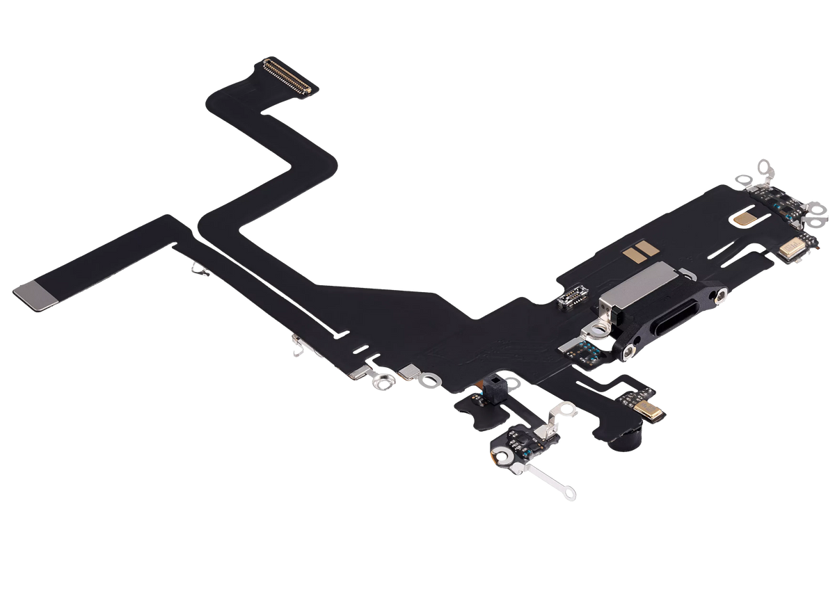 Flex de Puerto de Carga para iPhone 14 Pro — Plus (Negro Espacial)