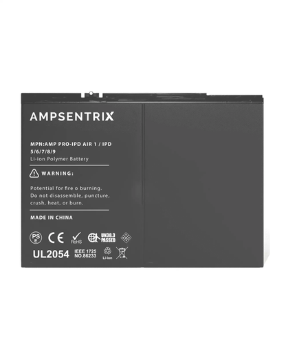 Batería AmpSentrix Pro para iPad Air 1 / 5 / 6 / 7 / 8 / 9