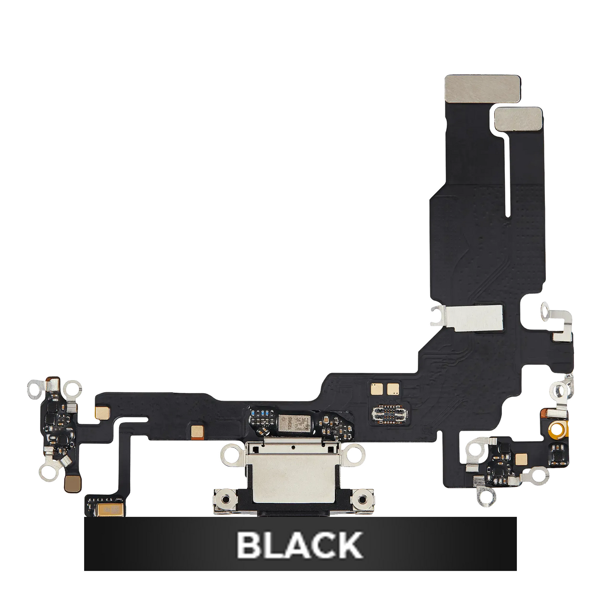 Flex de Puerto de Carga para iPhone 15 — Plus (Negro)