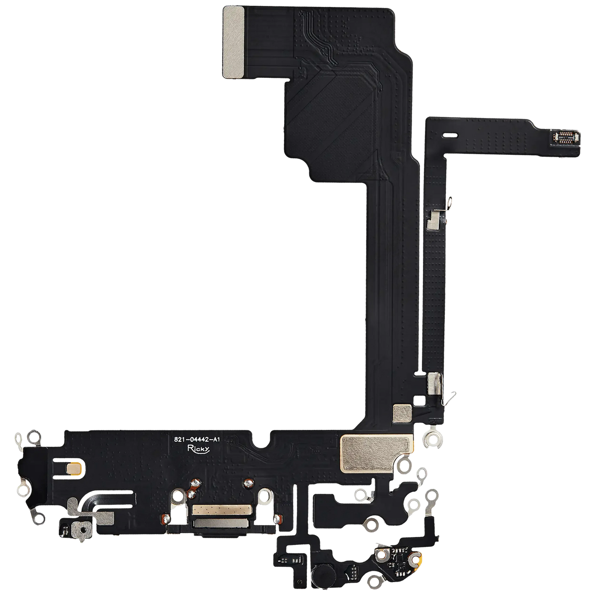 Flex de Puerto de Carga para iPhone 15 Pro Max — Plus (Titanio Negro)