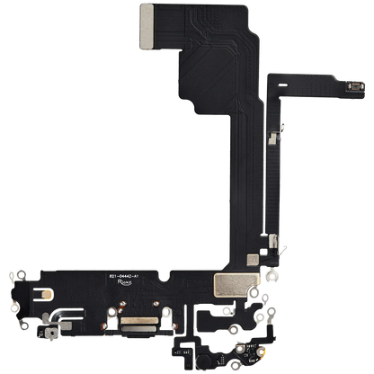 Flex de Puerto de Carga para iPhone 15 Pro Max — Plus (Titanio Negro)