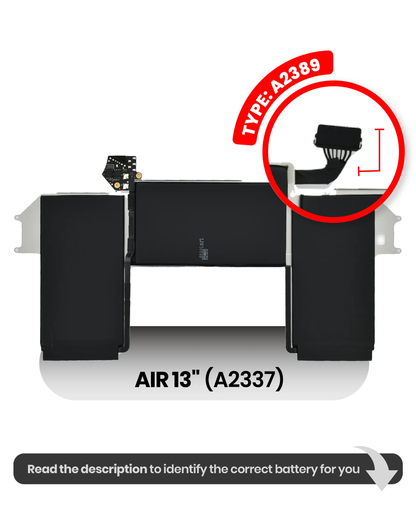 Batería AmpSentrix Premium para MacBook Air 13" A2337 (2020) M1 (A2389)