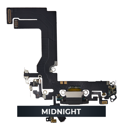 Flex de Puerto de Carga para iPhone 13 Mini — Plus (Medianoche)