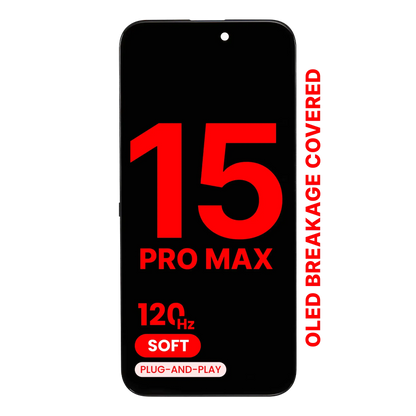 OLED Assembly For iPhone 15 Pro Max (Aftermarket Pro: XO7 3.0 Soft) (120HZ)