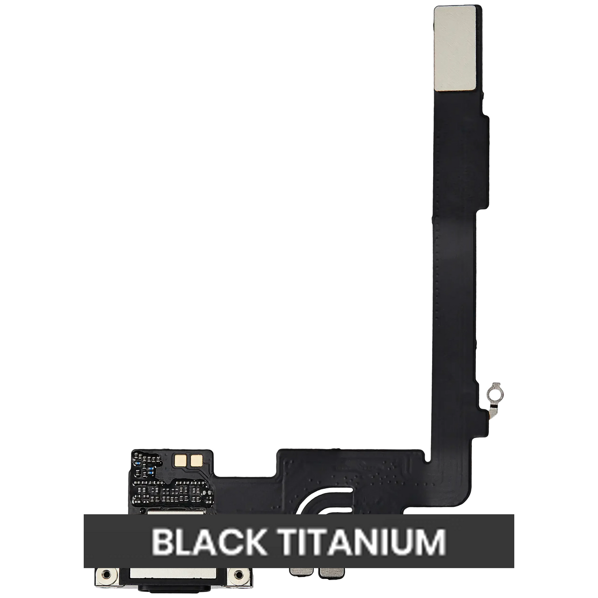 Flex de Puerto de Carga para iPhone 16 Pro Max — Plus (Titanio Negro)