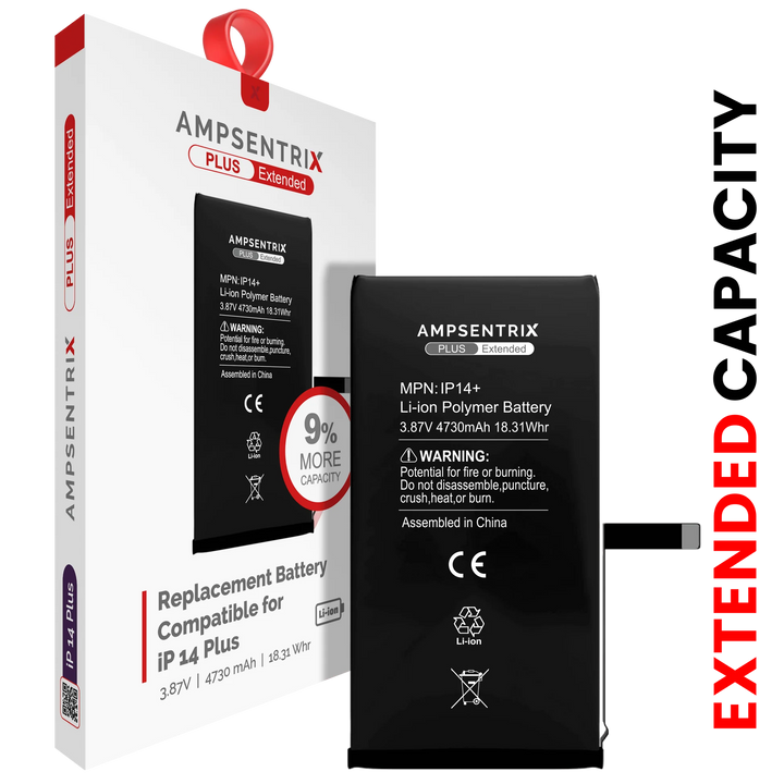 Batería Ampsentrix Plus Extended para iPhone 14 Plus