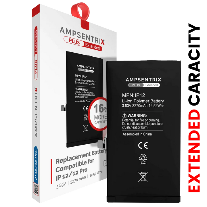 Batería Ampsentrix Plus Extended para iPhone 12