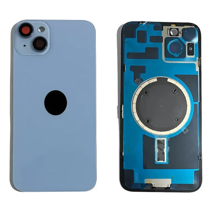 Tapa Trasera Con Lentes E Imanes Iphone 14 Azul