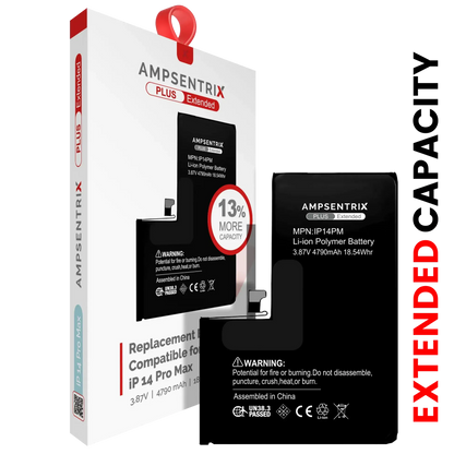Batería Ampsentrix Plus Extended para iPhone 14 Pro Max