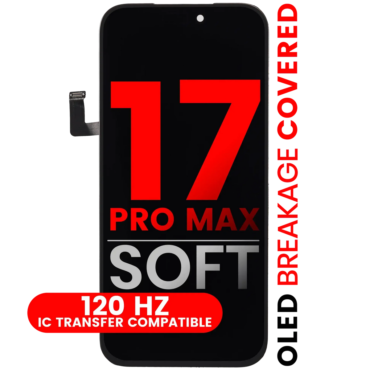Display / Pantalla Ampsentrix Oled Para iPhone  17 Pro Max