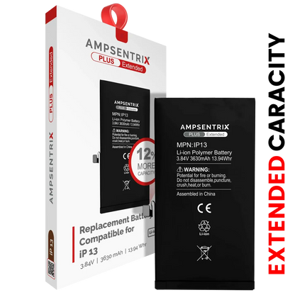 Batería Ampsentrix Plus Extended para iPhone 13