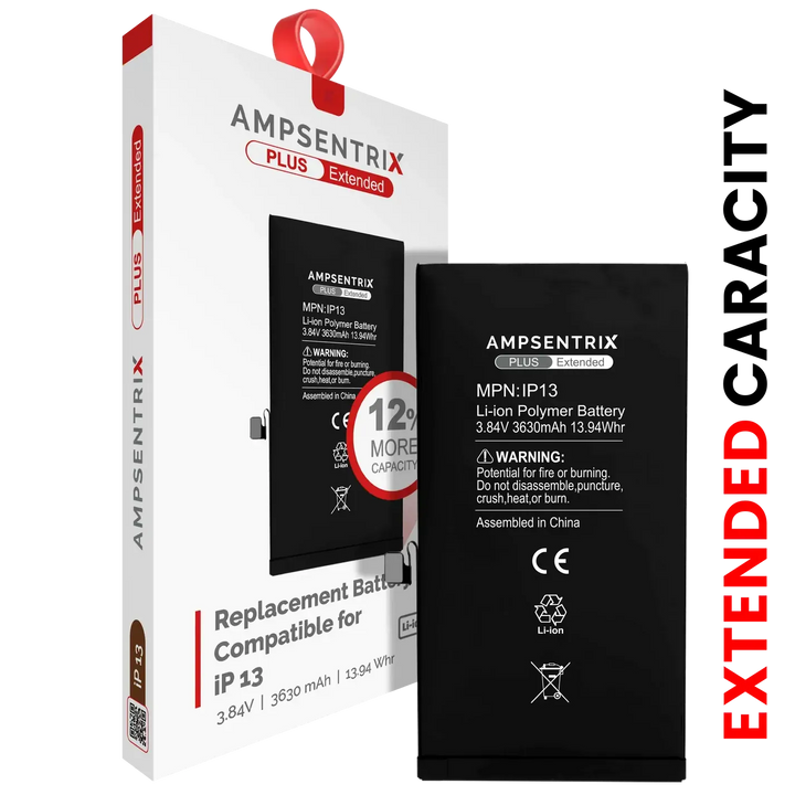 Batería Ampsentrix Plus Extended para iPhone 13
