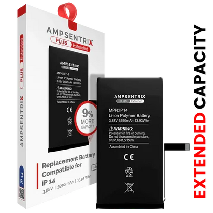 Batería Ampsentrix Plus Extended para iPhone 14