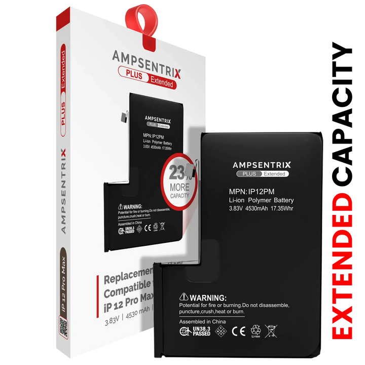 Batería Ampsentrix Plus Extended para iPhone 12 Pro Max