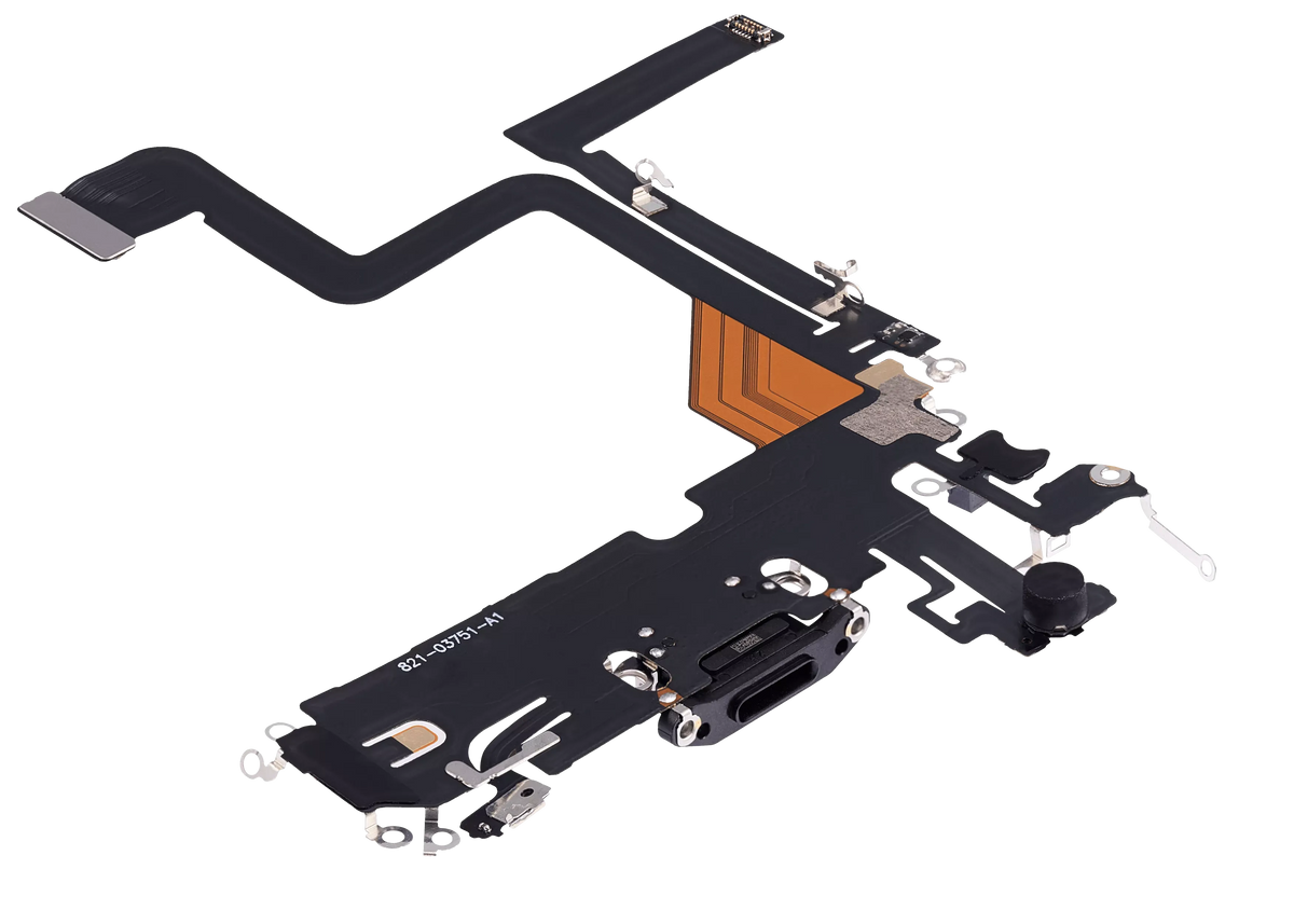 Flex de Puerto de Carga para iPhone 14 Pro — Plus (Negro Espacial)