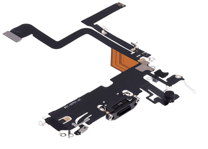 Flex de Puerto de Carga para iPhone 14 Pro — Plus (Negro Espacial)