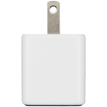 Cargador AmpSentrix Pro 30W GaN 2-en-1 USB-C + USB-A (Teal) — Carga Rápida