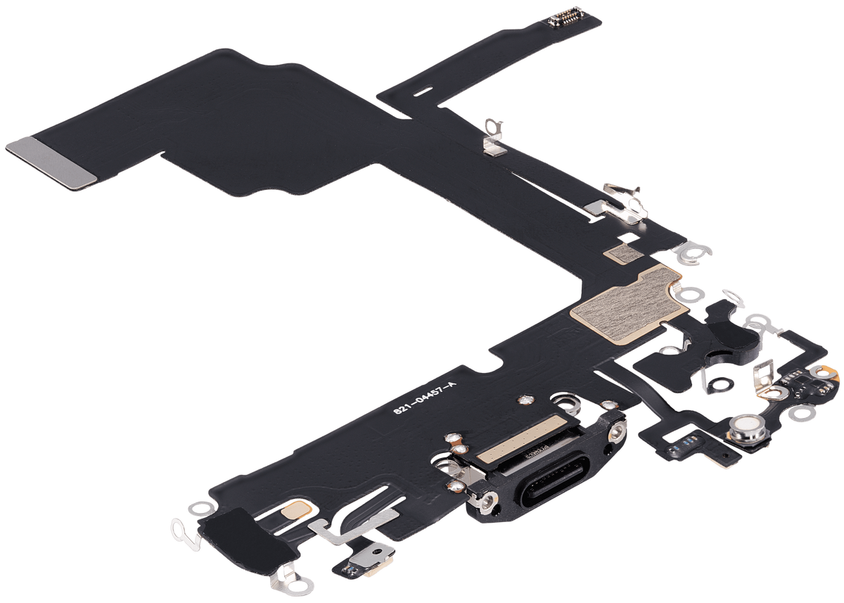 Flex de Puerto de Carga para iPhone 15 Pro — Plus (Titanio Negro)