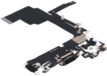Flex de Puerto de Carga para iPhone 15 Pro — Plus (Titanio Negro)