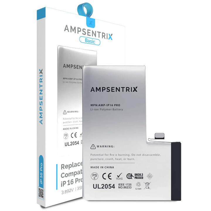 Batería Ampsentrix Basic para iPhone 16 Pro
